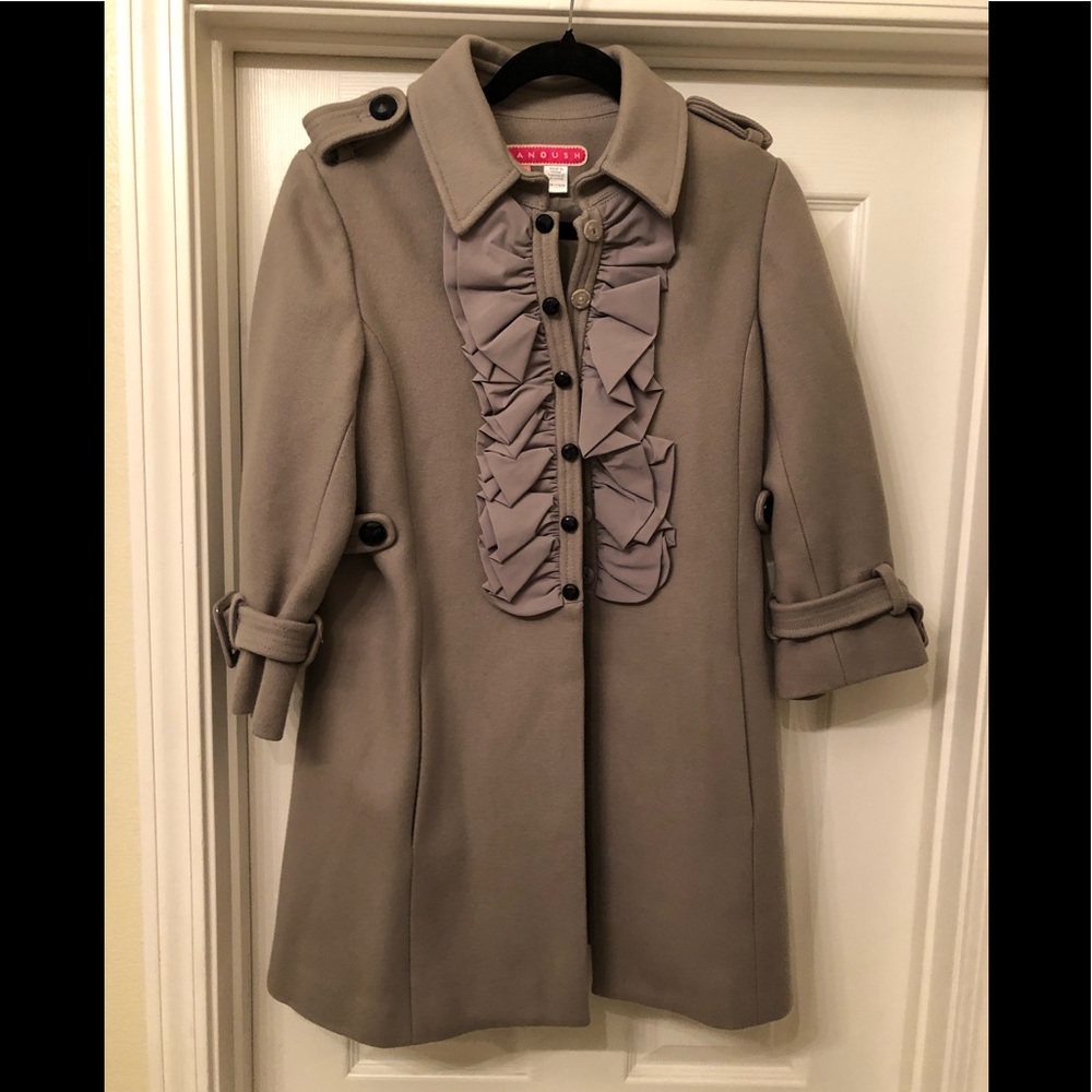 Anthropologie - Manoush Gray 3/4 Sleeve Coat